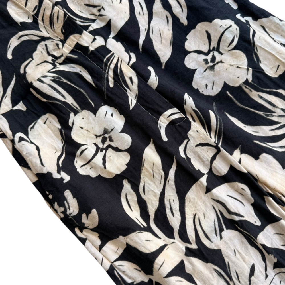 MNG Floral Black and White Jumpsuit XS - Picture 10 of 11